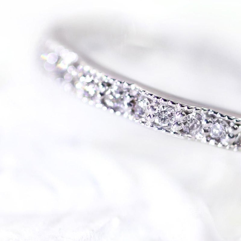 K10WG ダイヤモンド 0.13ct ピンキーリング_12