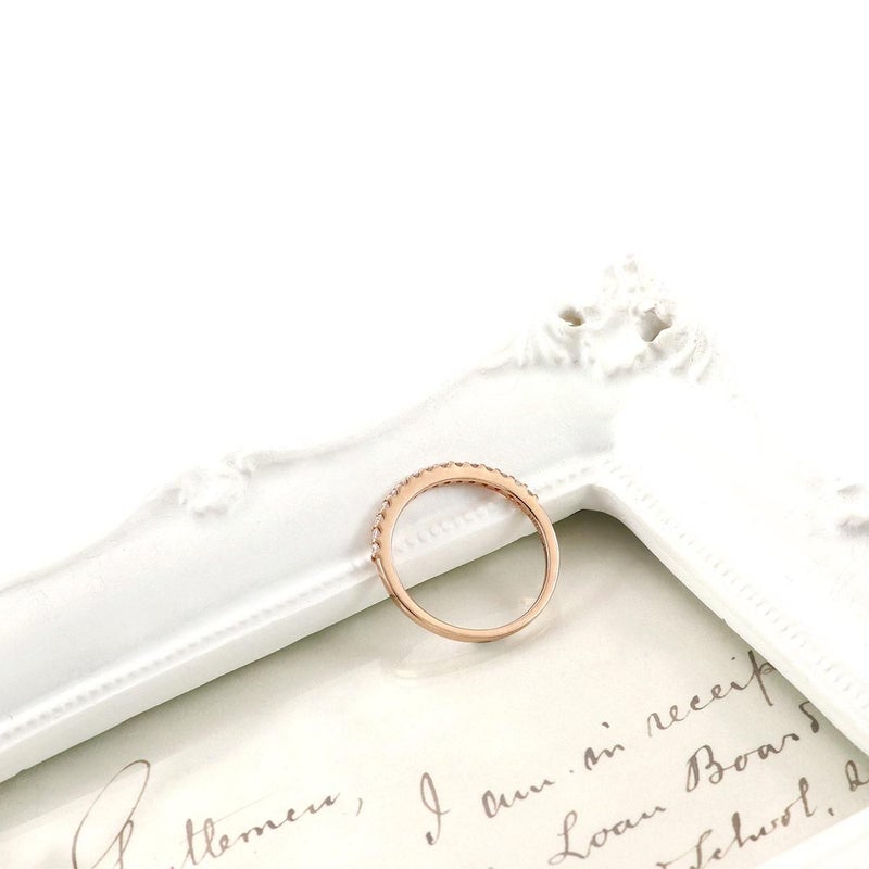 K18PG ダイヤモンド ハーフエタニティリング_09