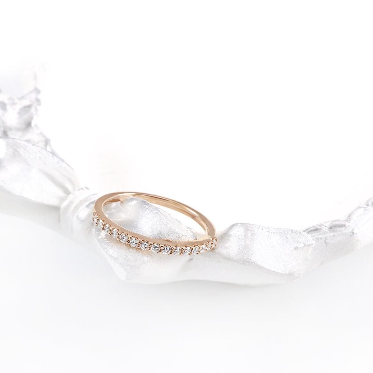 K18PG ダイヤモンド ハーフエタニティリング_10