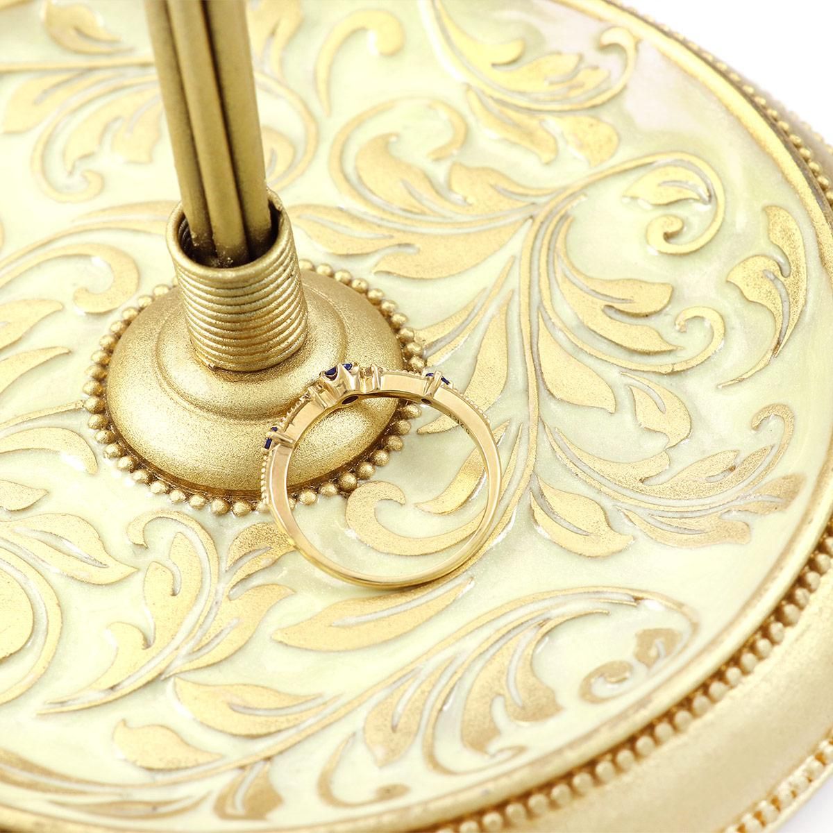 K18YG ダイヤモンド＆サファイア リング_09