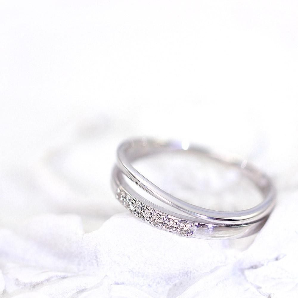 K18WG ダイヤモンド ピンキーリング_02