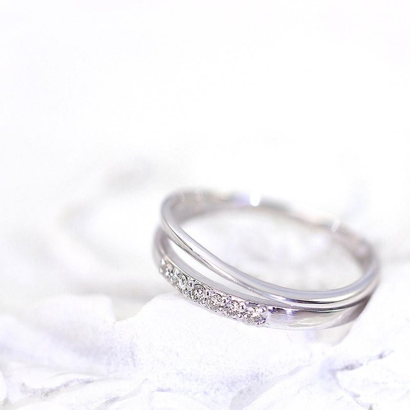 K18WG ダイヤモンド ピンキーリング_02