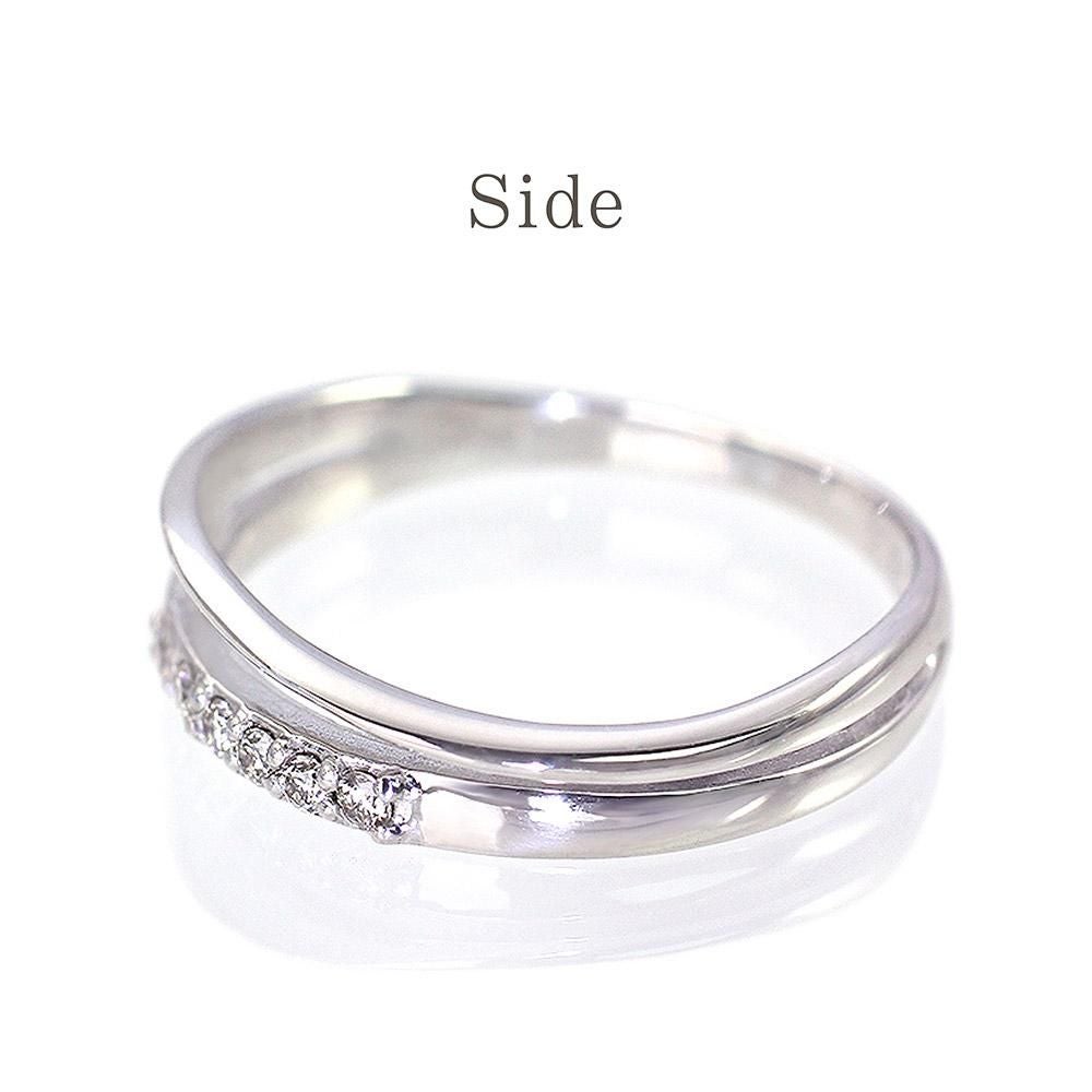 K18WG ダイヤモンド ピンキーリング_09