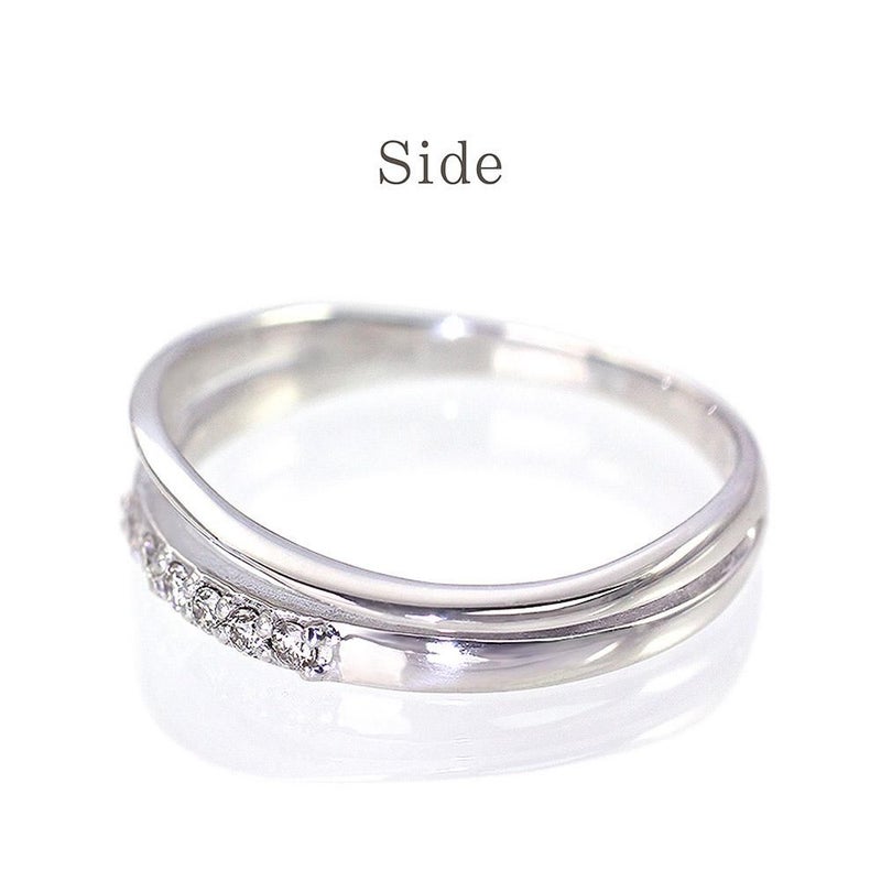 K18WG ダイヤモンド ピンキーリング_09