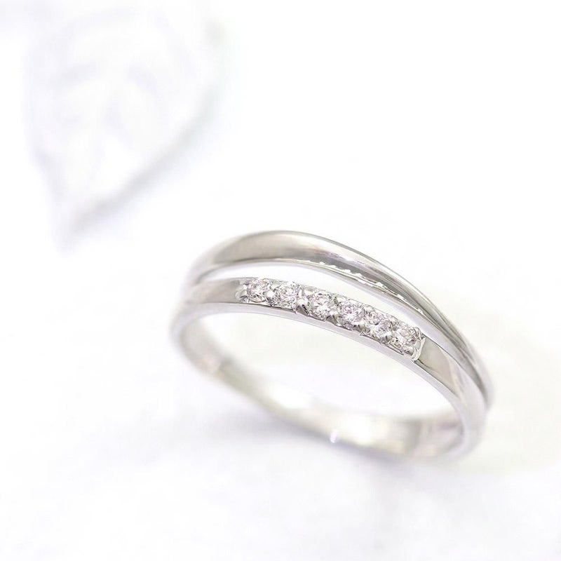 K18WG ダイヤモンド ピンキーリング_13