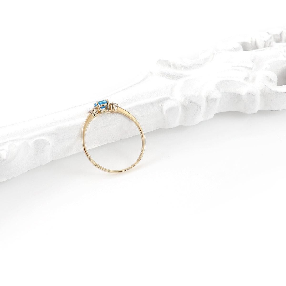 K18YG ダイヤモンド＆アパタイト リング_10