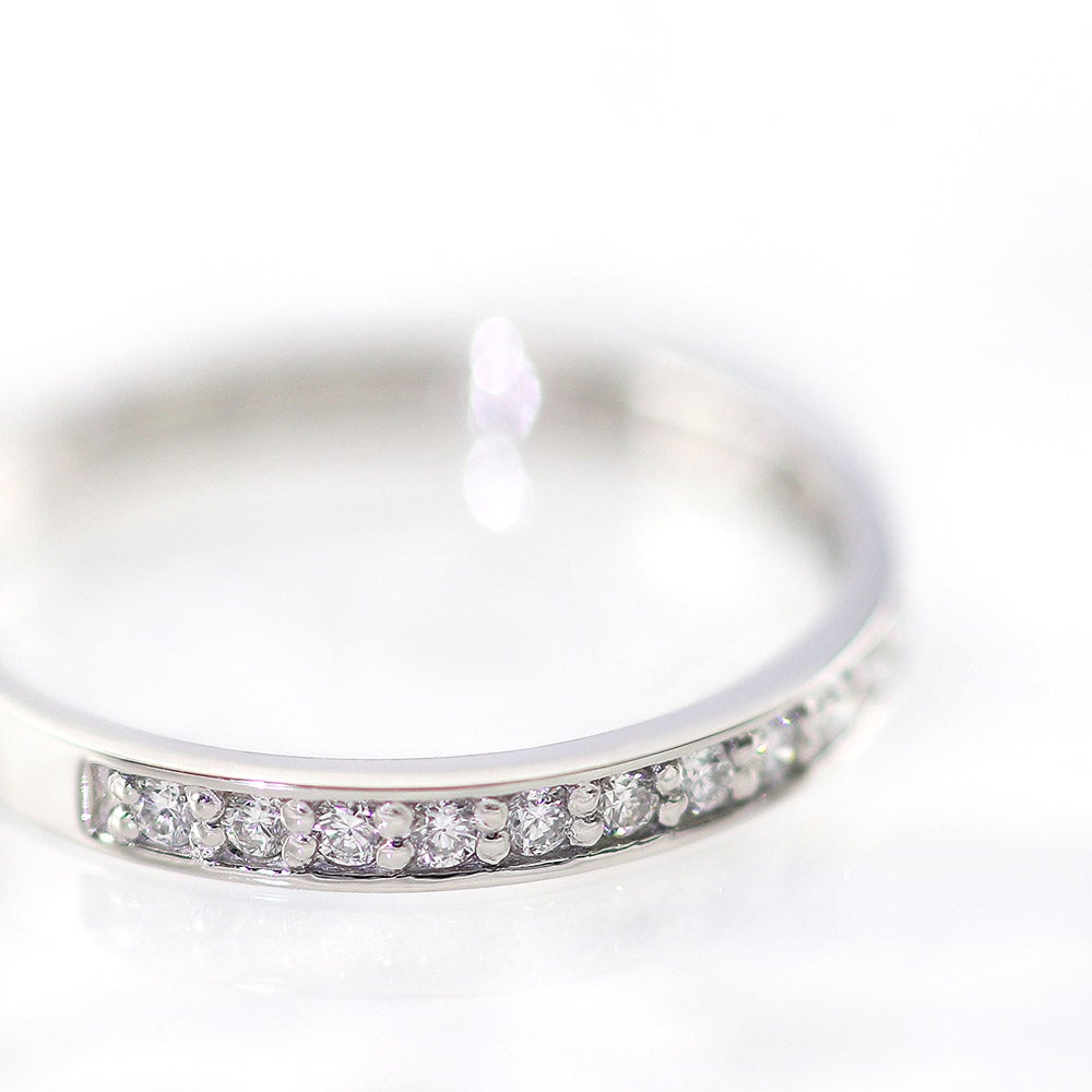 Pt950 ダイヤモンド ハーフエタニティリング_02