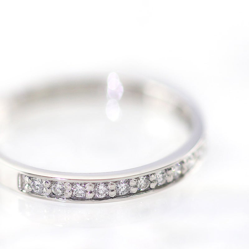 Pt950 ダイヤモンド ハーフエタニティリング_02