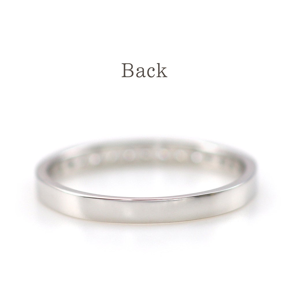 Pt950 ダイヤモンド ハーフエタニティリング_09