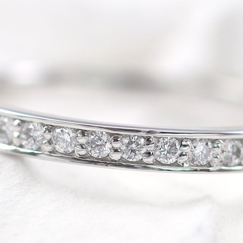 Pt950 ダイヤモンド ハーフエタニティリング_11