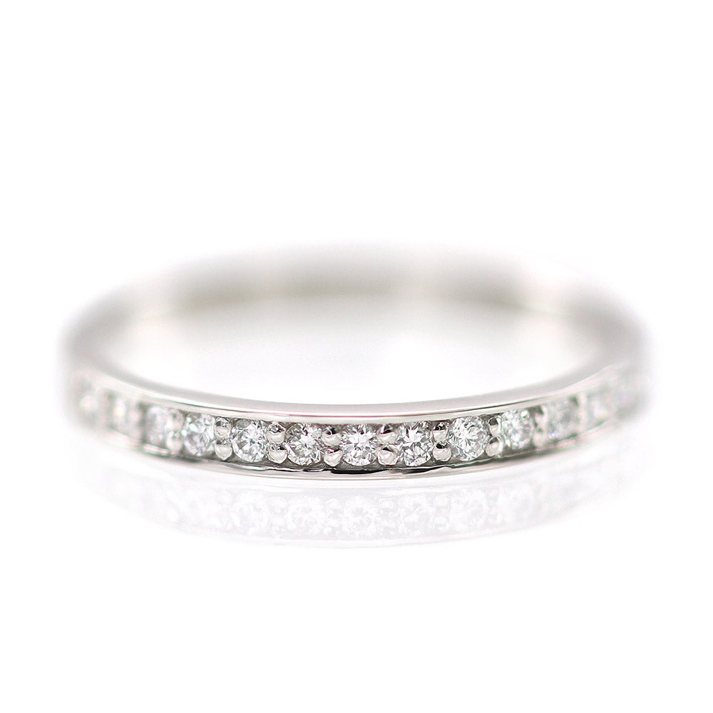 Pt950 ダイヤモンド ハーフエタニティリング_14