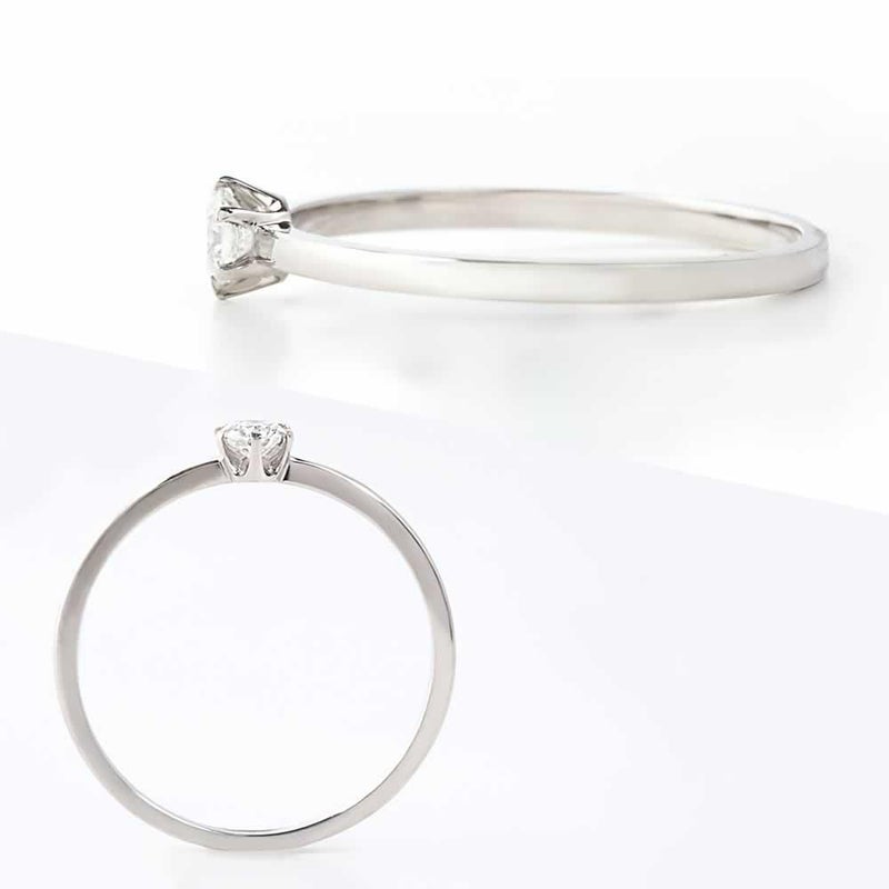 Pt950 ダイヤモンド 0.1ct up リング  【製作期間：約30日～40日】_05