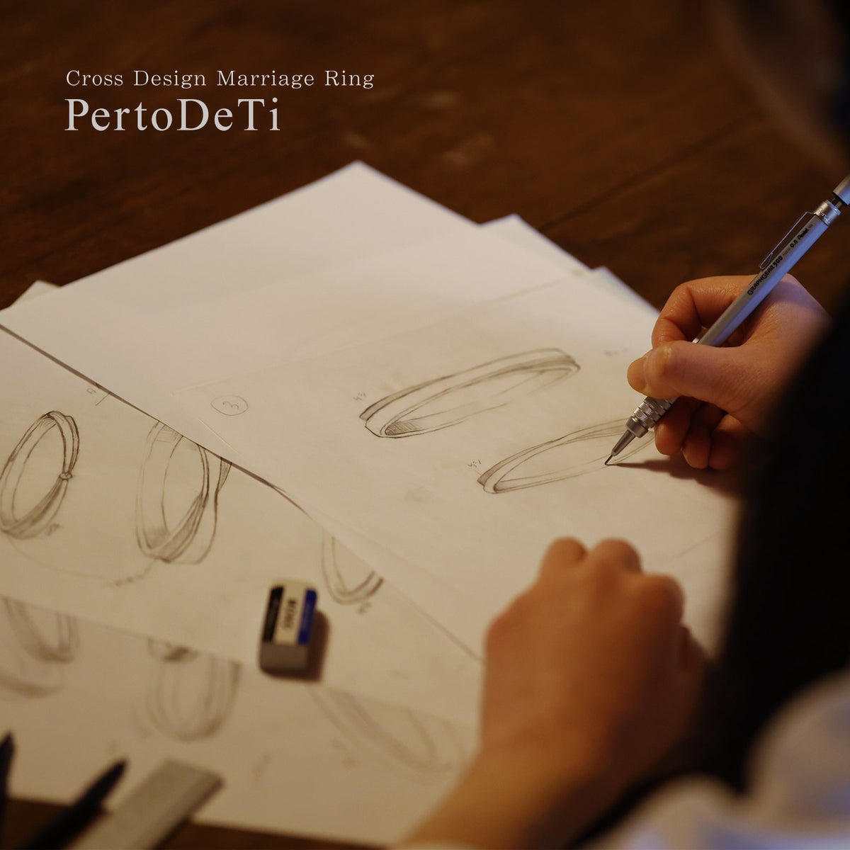 結婚指輪 PertoDeTi プラチナ クロスライン マリッジリング 【納期：約30日】_14