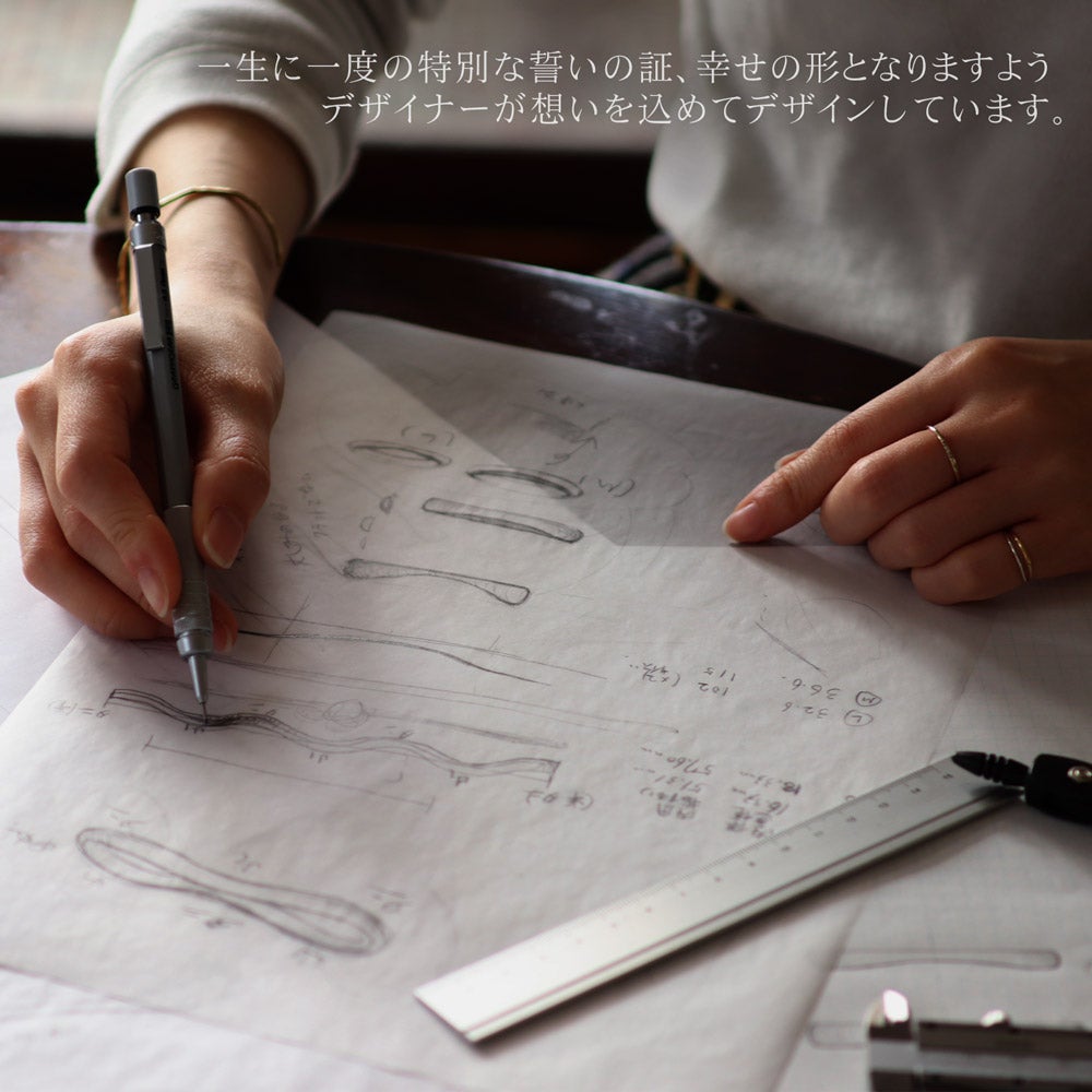 結婚指輪 PertoDeTi プラチナ ウェーブ(くぼみ) マリッジリング 【納期：約30日】_14