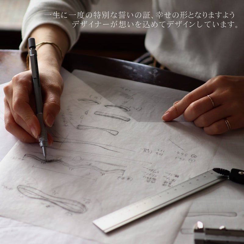 結婚指輪 PertoDeTi プラチナ ウェーブ(くぼみ) マリッジリング 【納期：約30日】_14