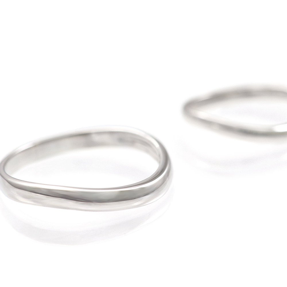 結婚指輪 PertoDeTi プラチナ ウェーブ(くぼみ) マリッジリング 【納期：約30日】_16