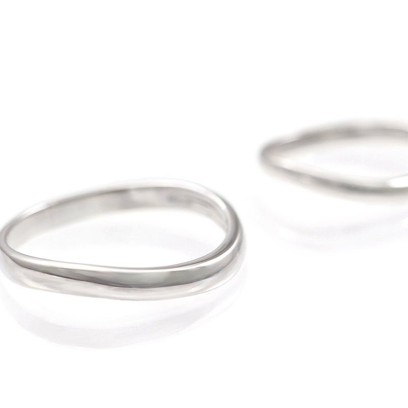 結婚指輪 PertoDeTi プラチナ ウェーブ(くぼみ) マリッジリング 【納期：約30日】_16