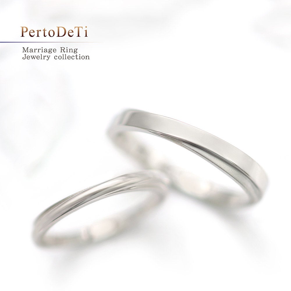 結婚指輪 PertoDeTi プラチナ ウェーブ(くぼみ) マリッジリング 【納期：約30日】_23