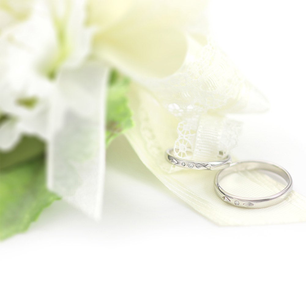 結婚指輪 PertoDeTi ダイヤモンド プラチナ ロゼンジ(ひし形) マリッジリング 【納期：約30日】_09