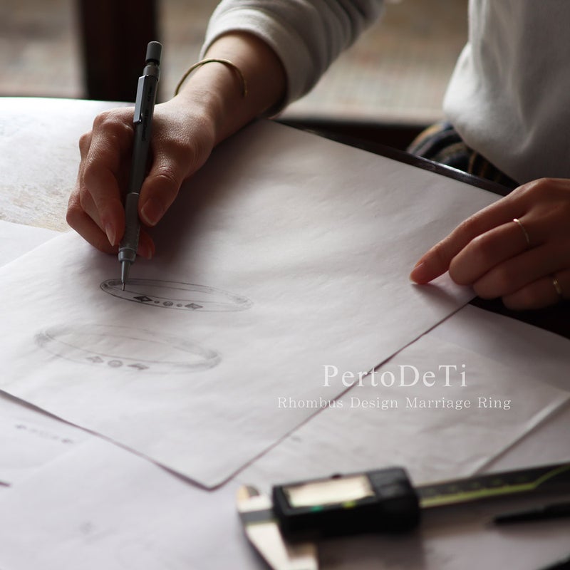 結婚指輪 PertoDeTi ダイヤモンド プラチナ ロゼンジ(ひし形) マリッジリング 【納期：約30日】_13