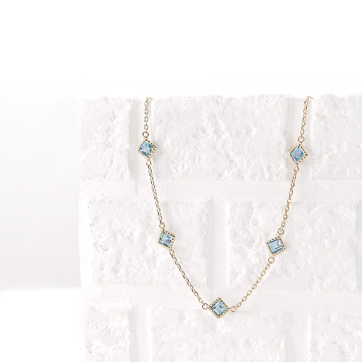 K10YG ブルートパーズ ブレスレット 11月誕生石_02