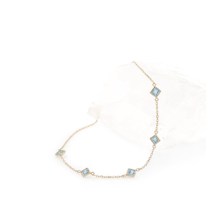 K10YG ブルートパーズ ブレスレット 11月誕生石_10