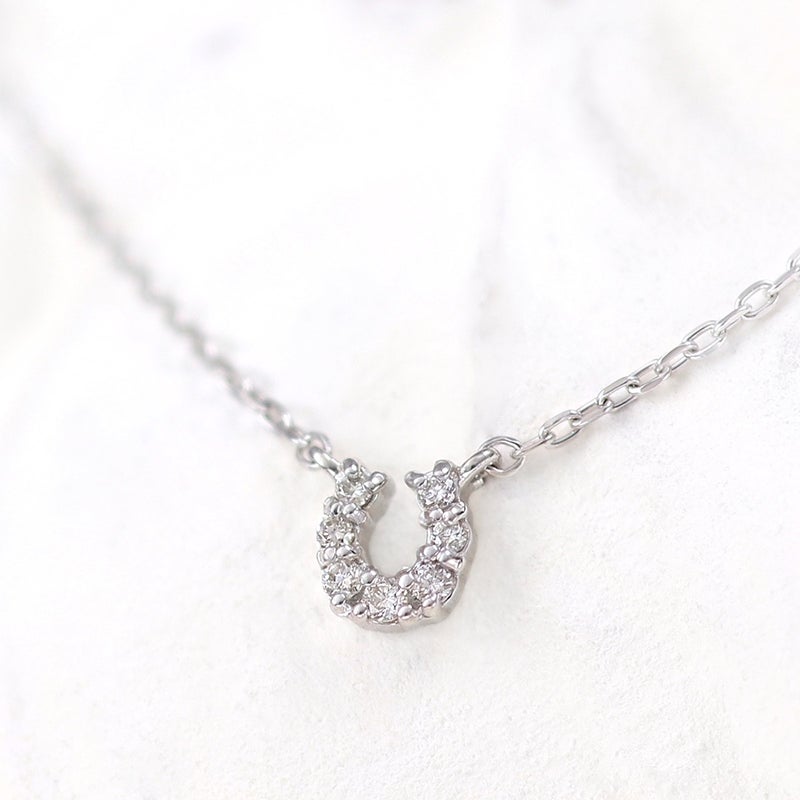 K10WG ダイヤモンド 馬蹄（ホースシュー）ブレスレット_09