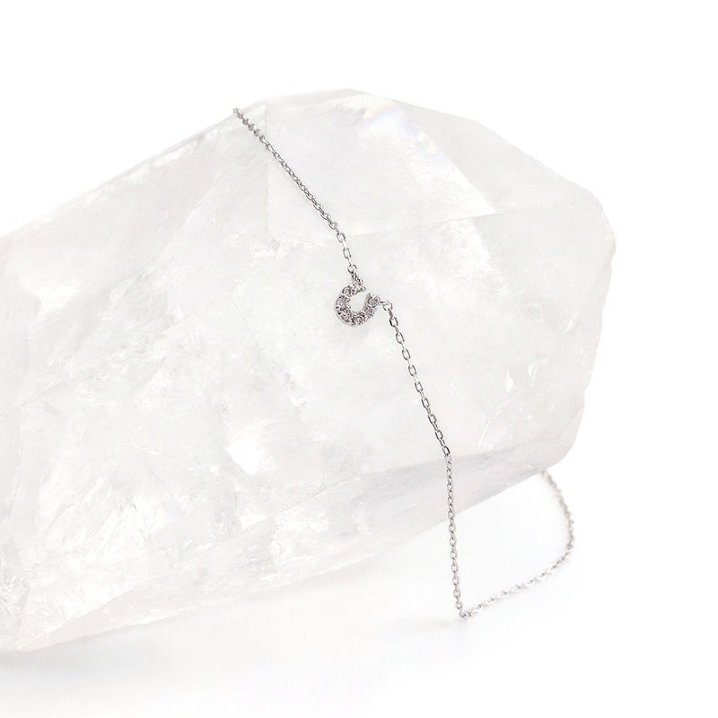 K10WG ダイヤモンド 馬蹄（ホースシュー）ブレスレット_10