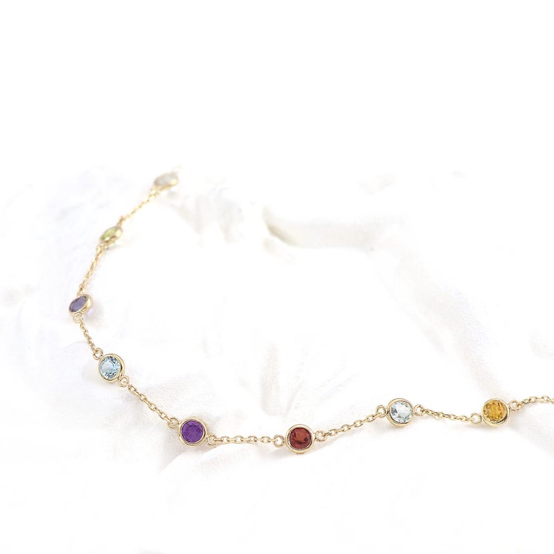 K10YG マルチストーンブレスレット_09