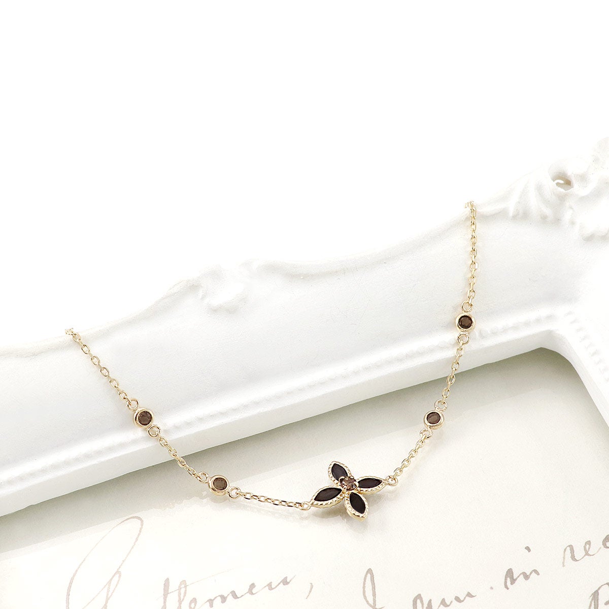 K10YG オニキス&スモーキークォーツ ブレスレット_03