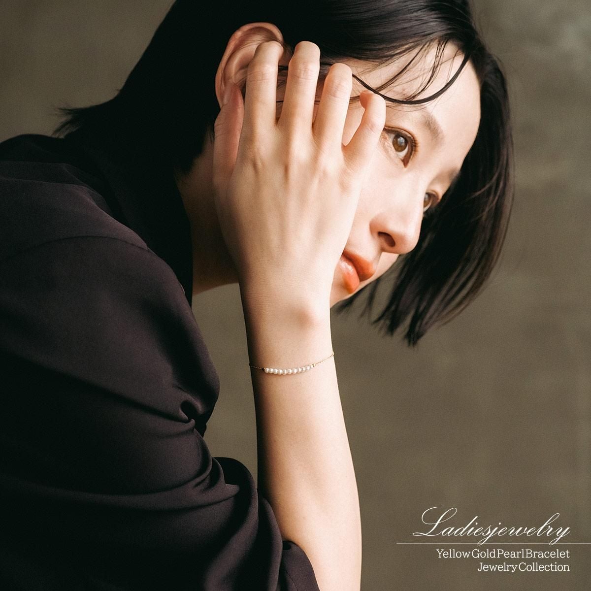 K10YG 淡水真珠 ブレスレット_11