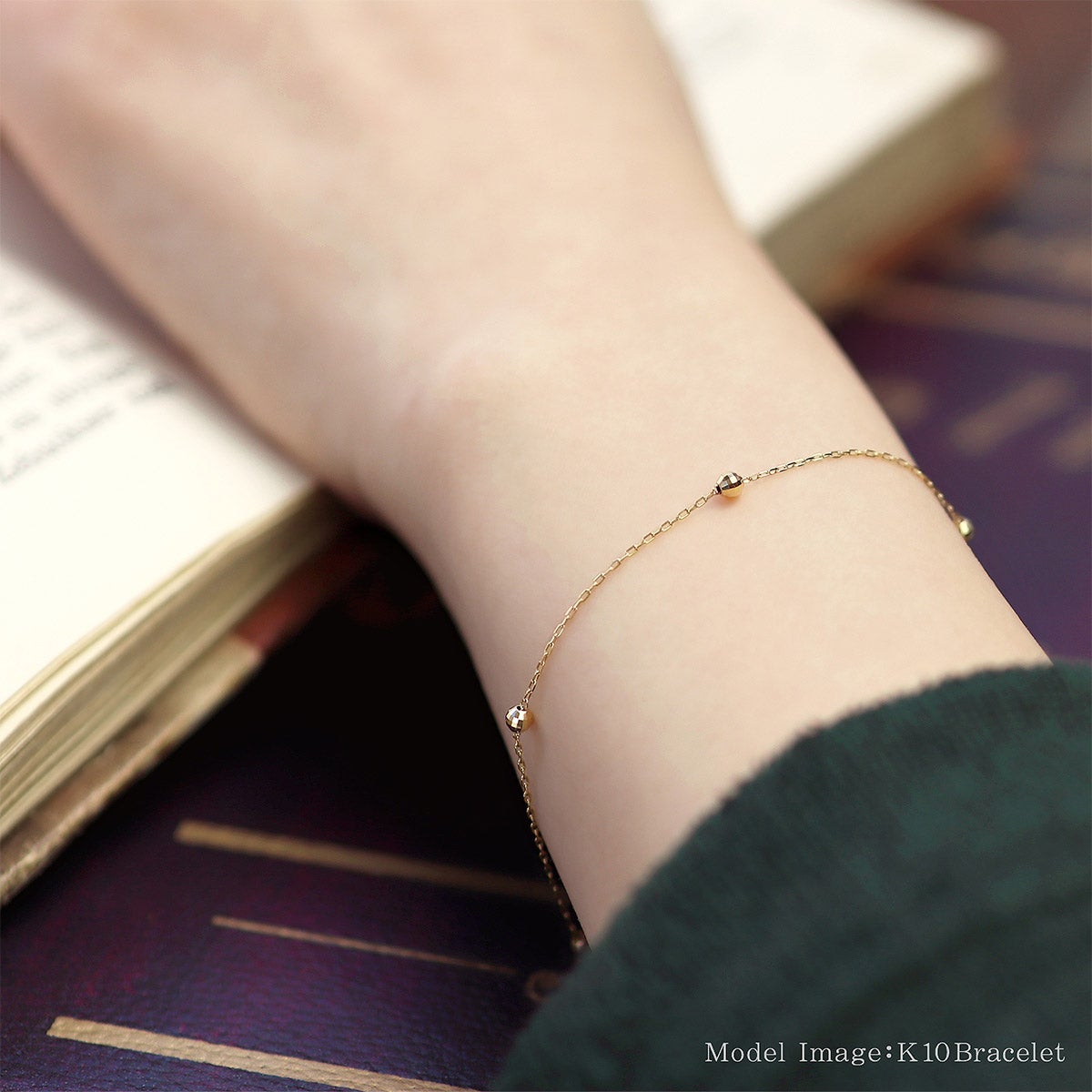 K10YG ステーション ブレスレット_11