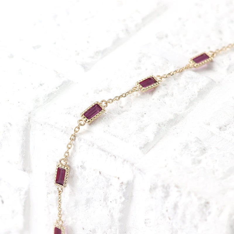 K10YG ロードライトガーネット ブレスレット_09