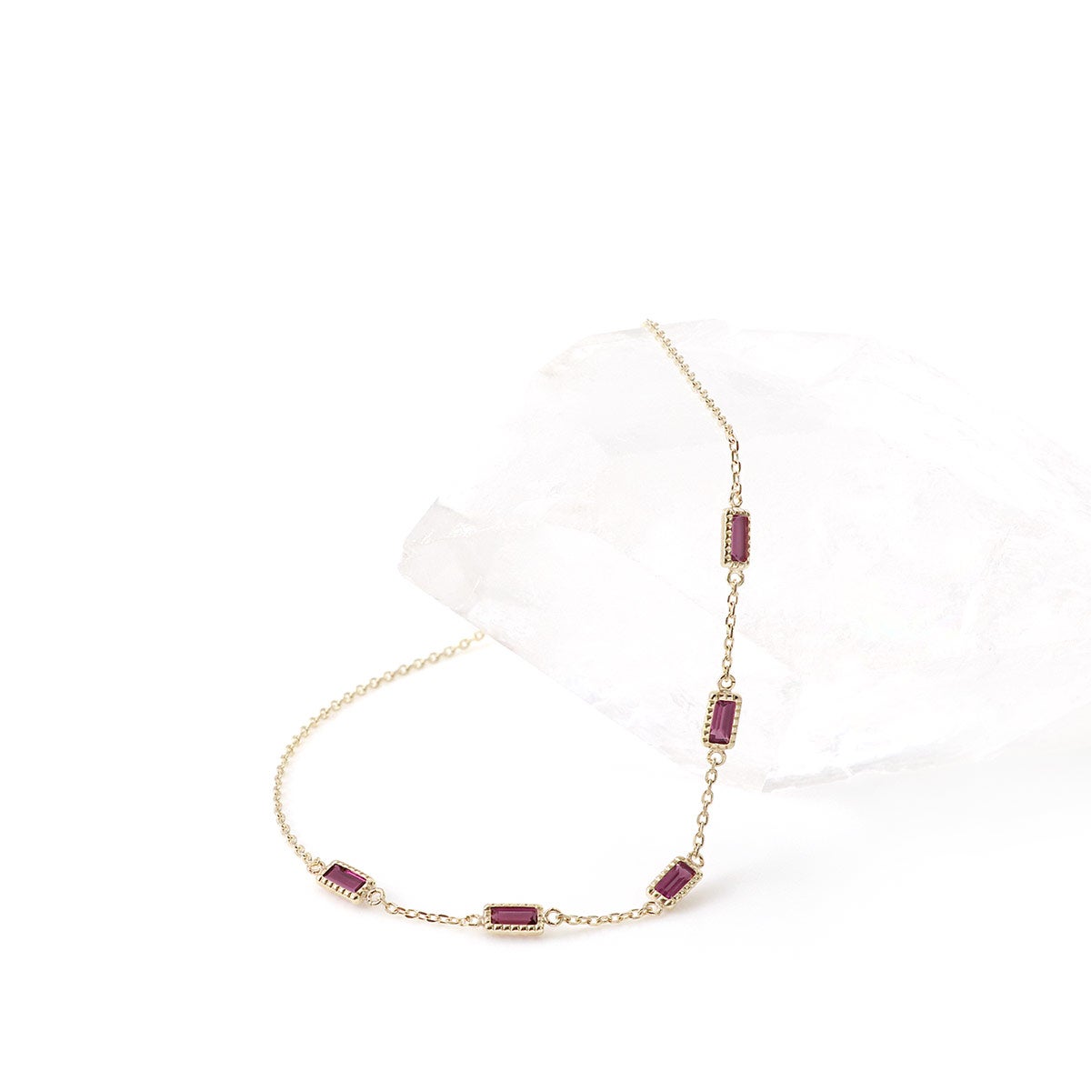 K10YG ロードライトガーネット ブレスレット_10