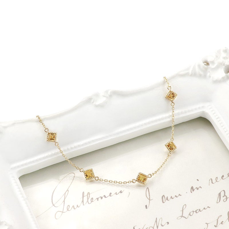 K10YG シトリン ブレスレット 11月誕生石_09