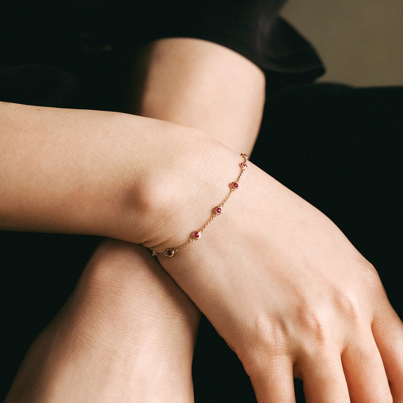 K10YG ルビー ブレスレット_04