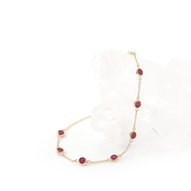 K10YG ルビー ブレスレット_09