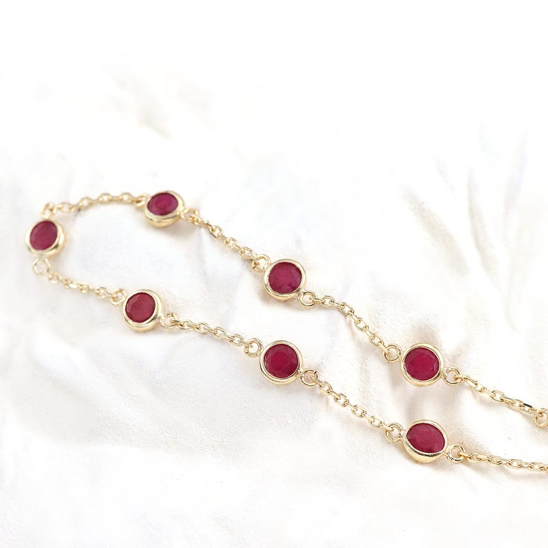 K10YG ルビー ブレスレット_10