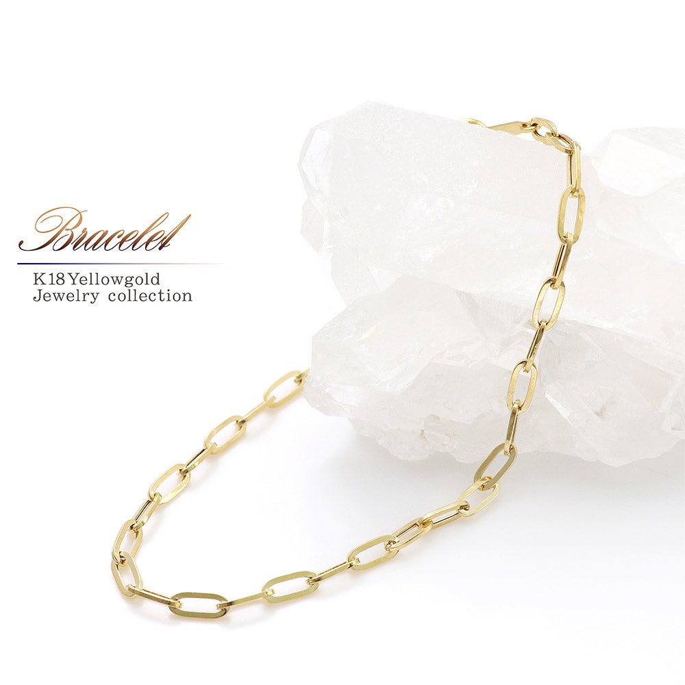 K18YG チェーンブレスレット_01