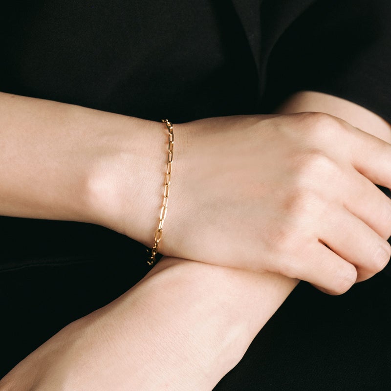 K18YG チェーンブレスレット_05