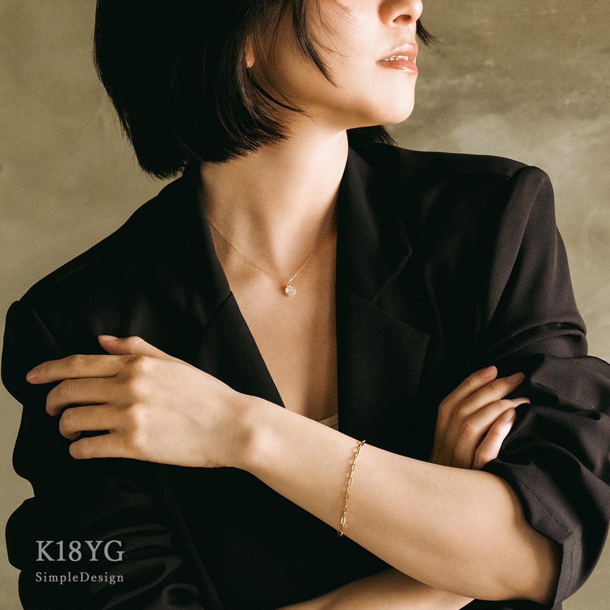 K18YG チェーンブレスレット_09