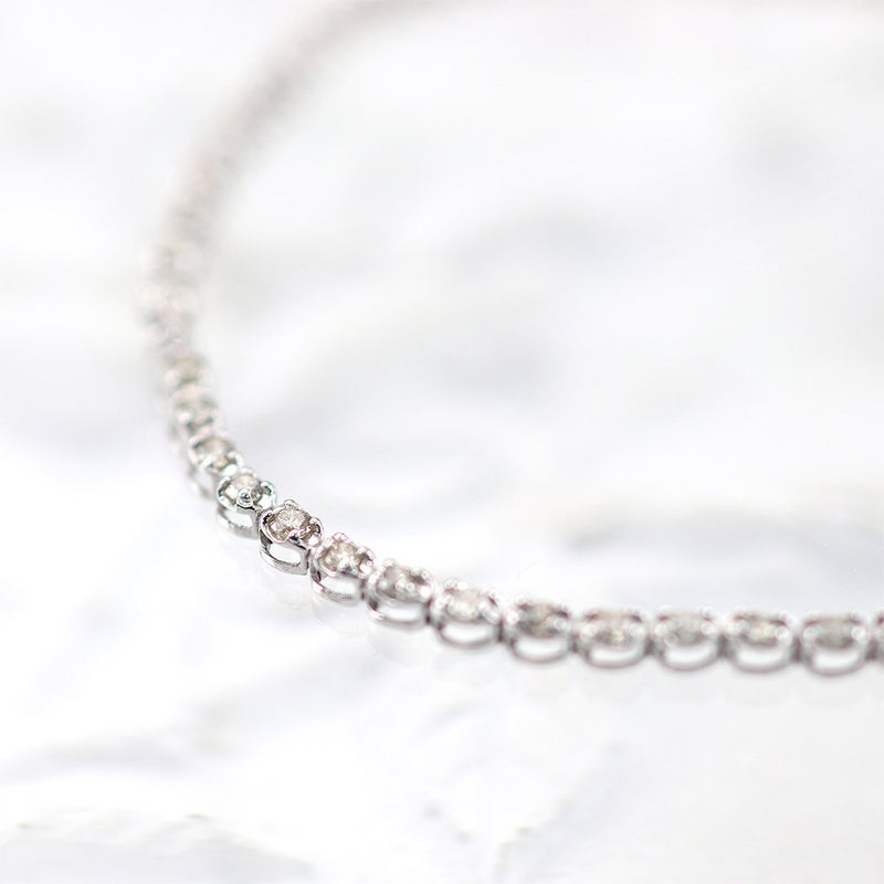 K18WG ダイヤモンド 1.0ct ブレスレット_02