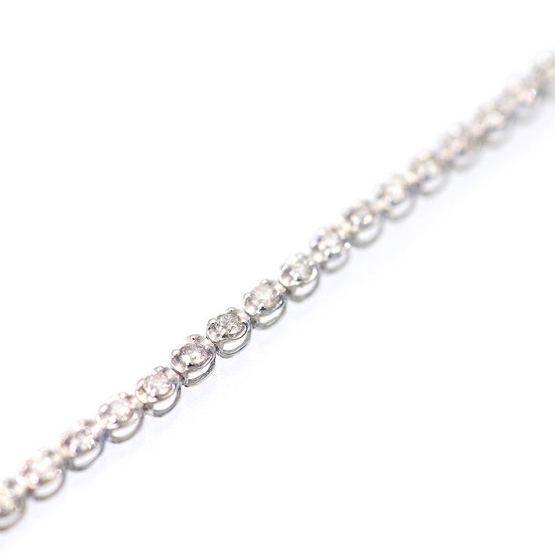 K18WG ダイヤモンド 1.0ct ブレスレット_09