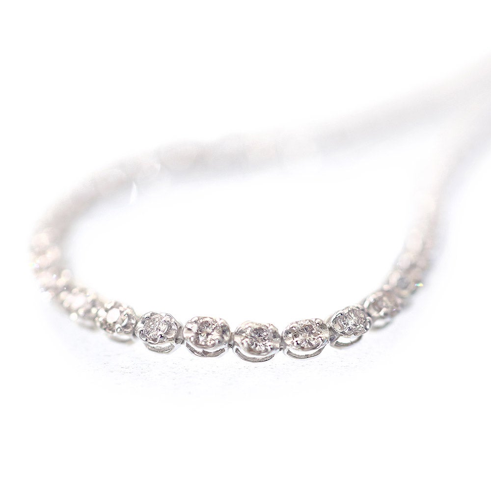 K18WG ダイヤモンド 1.0ct ブレスレット_10