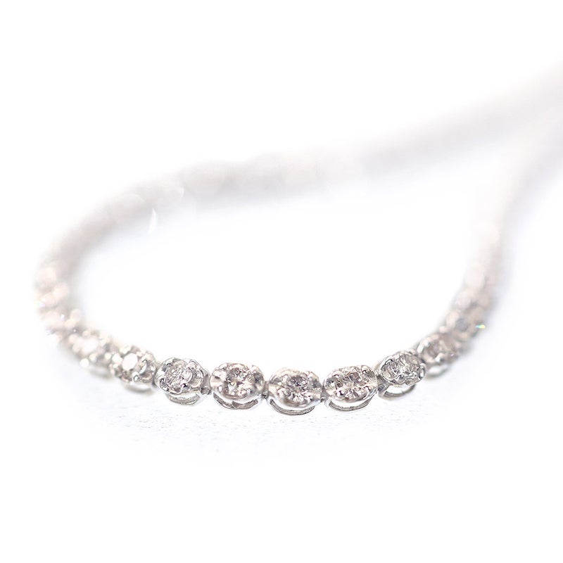 K18WG ダイヤモンド 1.0ct ブレスレット_10