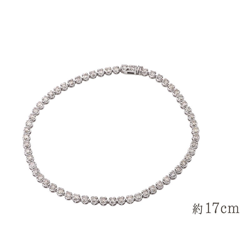 K18WG ダイヤモンド 2.0ct ブレスレット_05