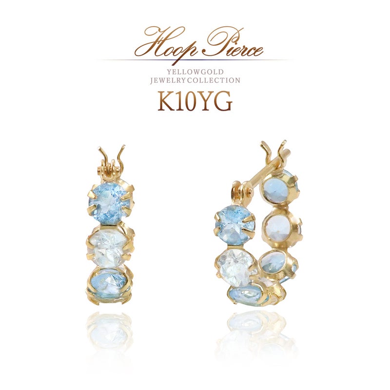 K10YG ブルートパーズ＆アクアマリンピアス_01