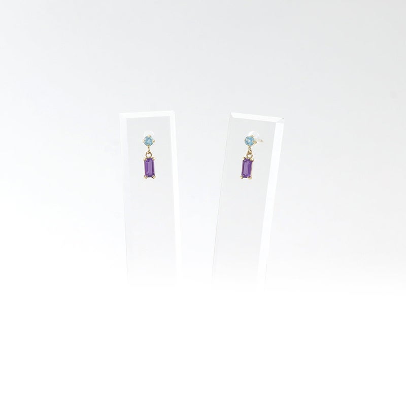 K10YG ブルートパーズ＆アメジストピアス_10