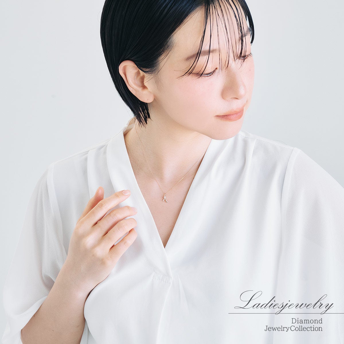 K18PG ダイヤモンド ネックレス_11