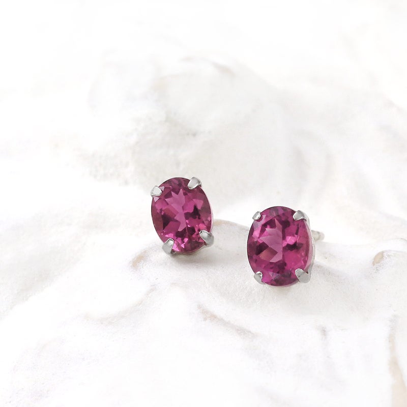 Pt900 ルベライトピアス